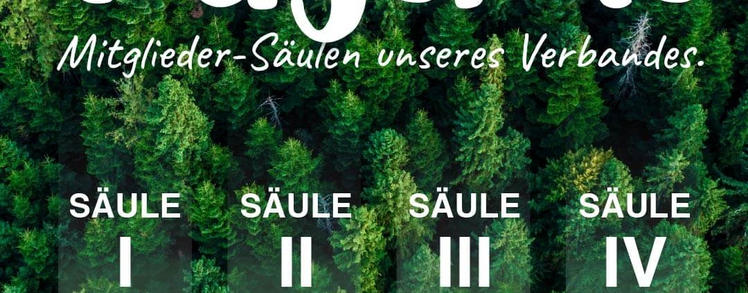 Die vier Säulen des DFUV– eine starke Gemeinschaft.